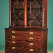 antique secretaire with brass fittings