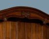 detail, antique french provincial cherry wood vaisellier