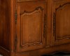 panel door detail, antique french provincial cherry wood vasselier