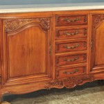 French-provincial-marble-top-buffet