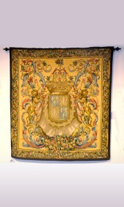 Lion-crest Needlepoint Tapestry - Clark Antiques Gallery — Clark ...