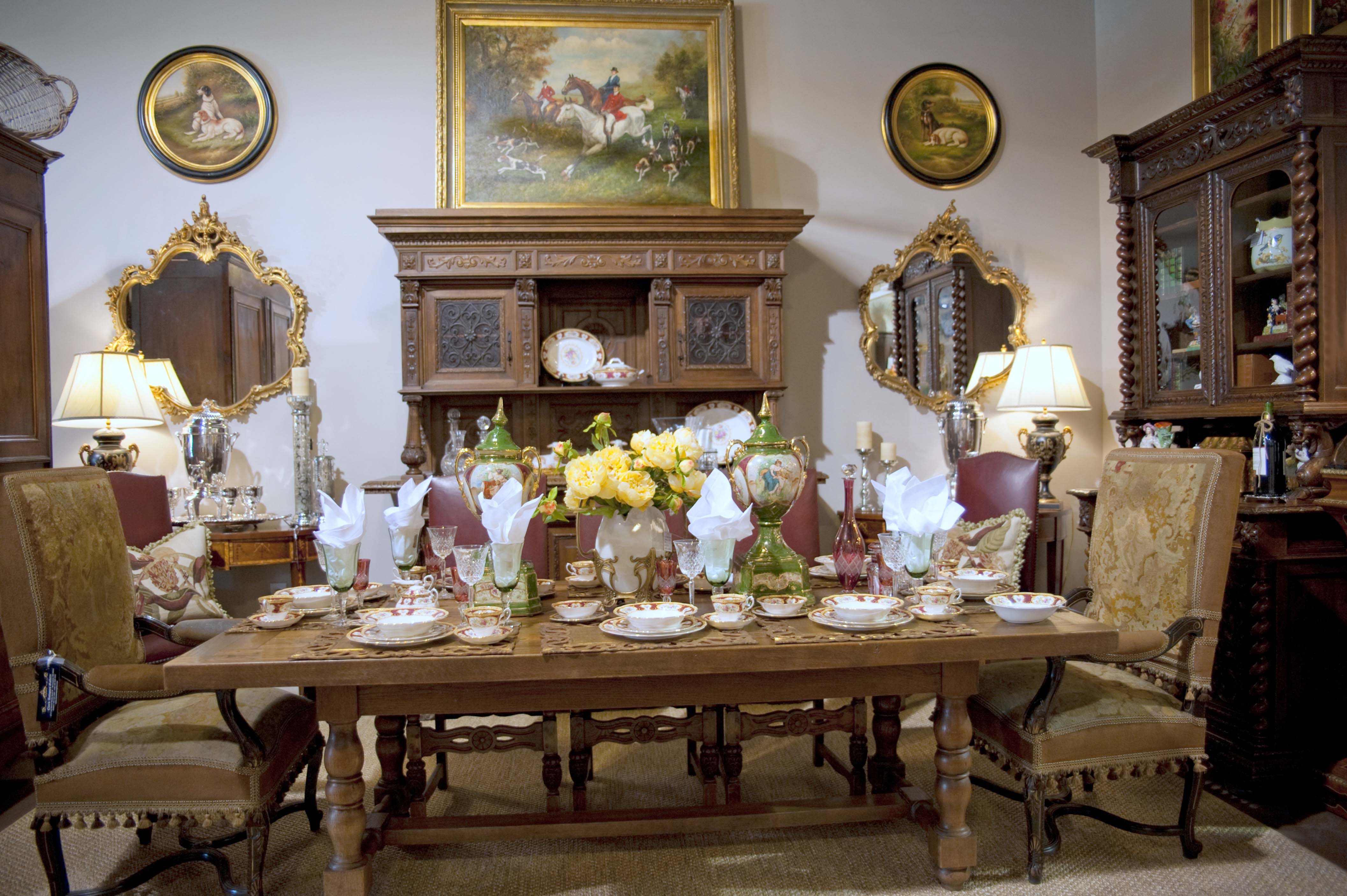 Classic Country French Dining Room Clark Antiques Gallery Clark Antiques Gallery