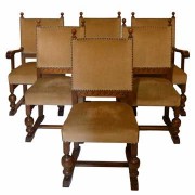 18th-C. English Tudor Chairs, S/6
