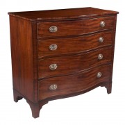 Sheraton Mahogany Serpentine Chest