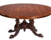English Oyster Burl Dining Table